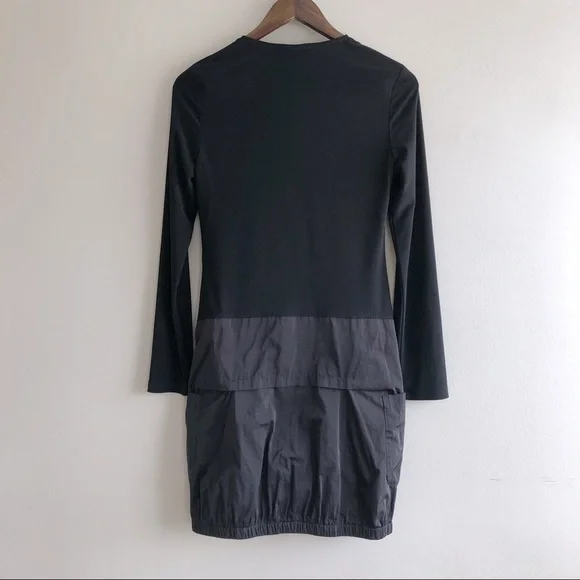 Joseph Ribkoff Vintage Fitted Long Sleeve Zipper V Neck Bodycon Mini Dress Black - Picture 6 of 9